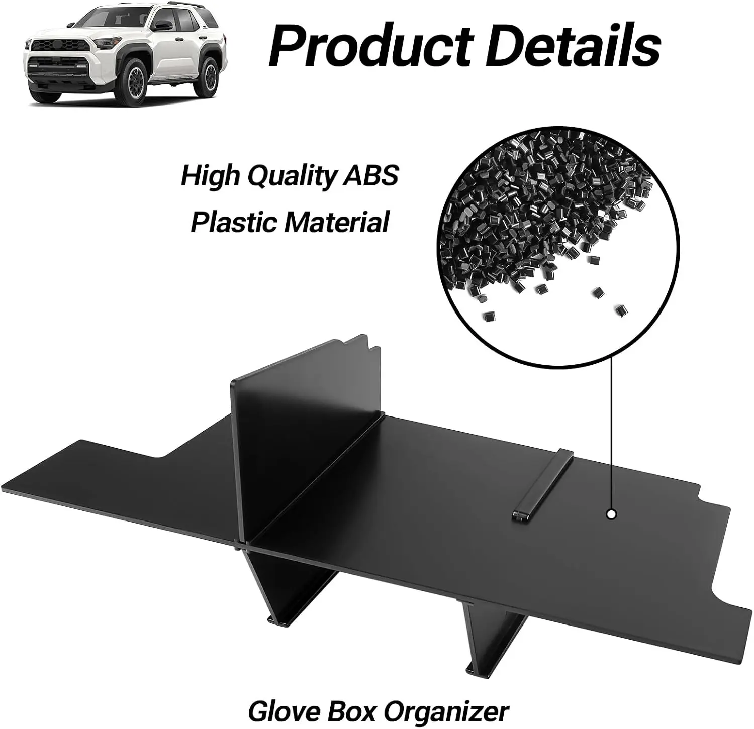

Glove Box Organizer Tray For Toyota 4Runner 2025 2026 Center Console Organizer Insert Car Interior Accessories for 4Runner