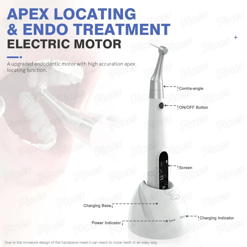 Den tal endo motor with apex locator wireless endo motor built in apex locator for endodontics