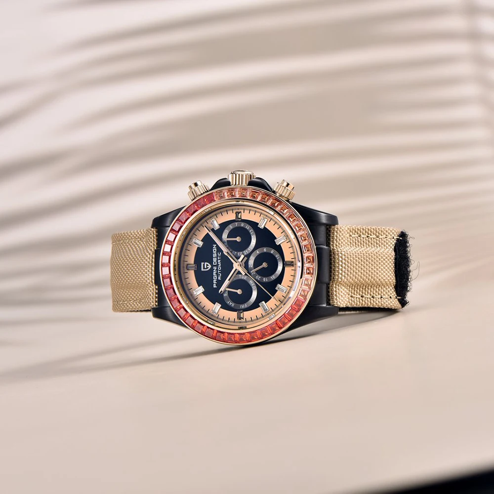 PAGANI DESIGN New 40MM Rainbow Circle Men's Watch Multi functional Automatic Watch Men's Luxury Sapphire Glass Waterproof