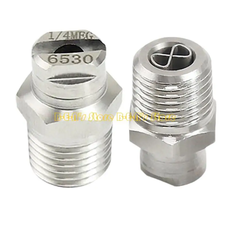 Y1AD Advanced Fan Sprays Nozzle with 8 Flows Control Corrosion Resistant Steel Nozzle 2pcs for Consistent Water Output
