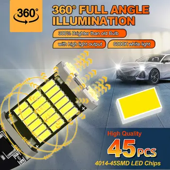 2個LED倒車燈,12V,T15 W16W,適用於奧迪A4 B8 B9 2007 2008 2009 2010 2011 2012 2013 2014 2015 2016款,附CANBUS燈泡 10 最佳銷售 奧迪A4 B8動態LED方向燈 - №7