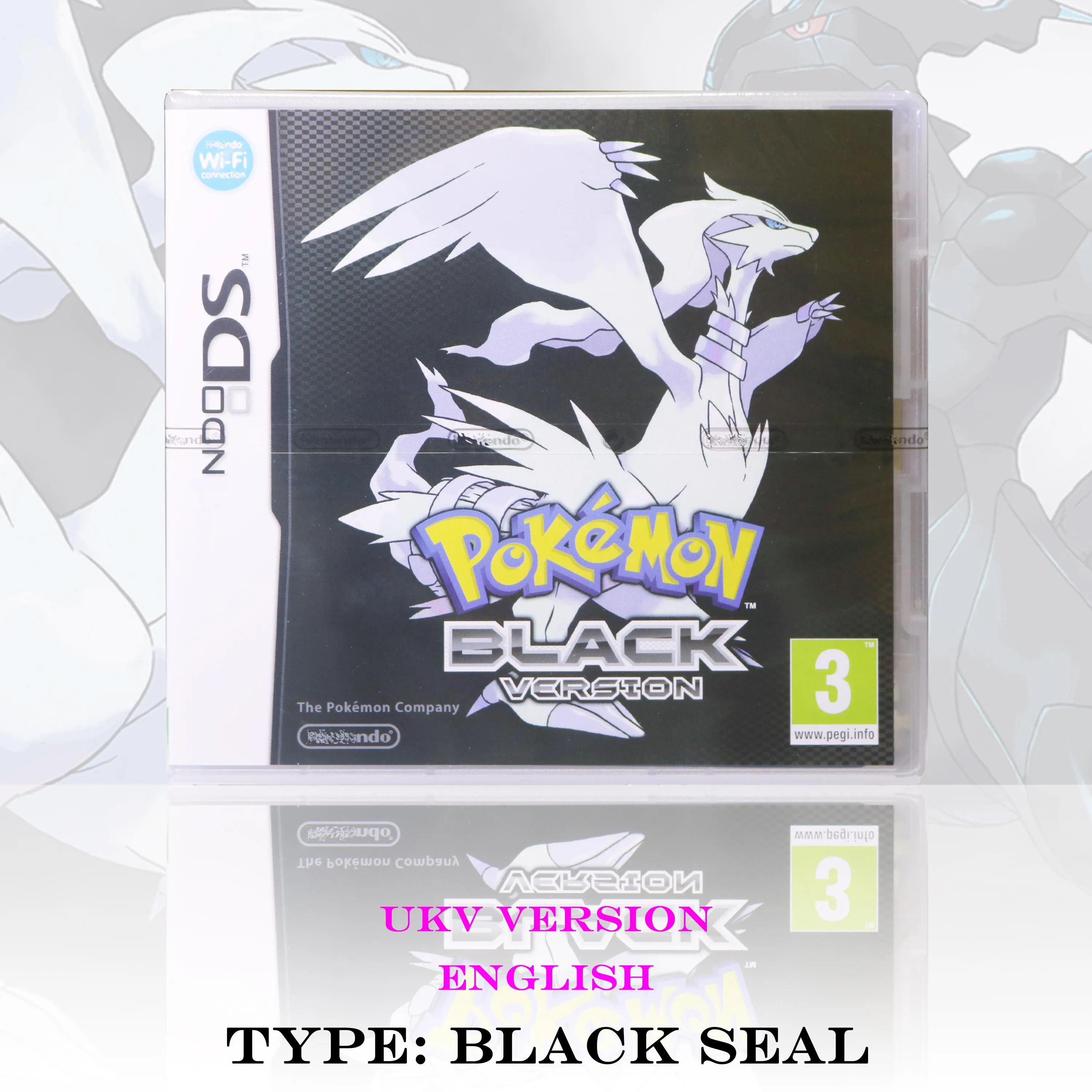 UKV Versie Pokémon Platinum Zwart Wit Nieuwe Verzegelde Verpakking Met Doos en Handleidingen DS Videogame Cartridge Voor DS 2DS 3DS Console