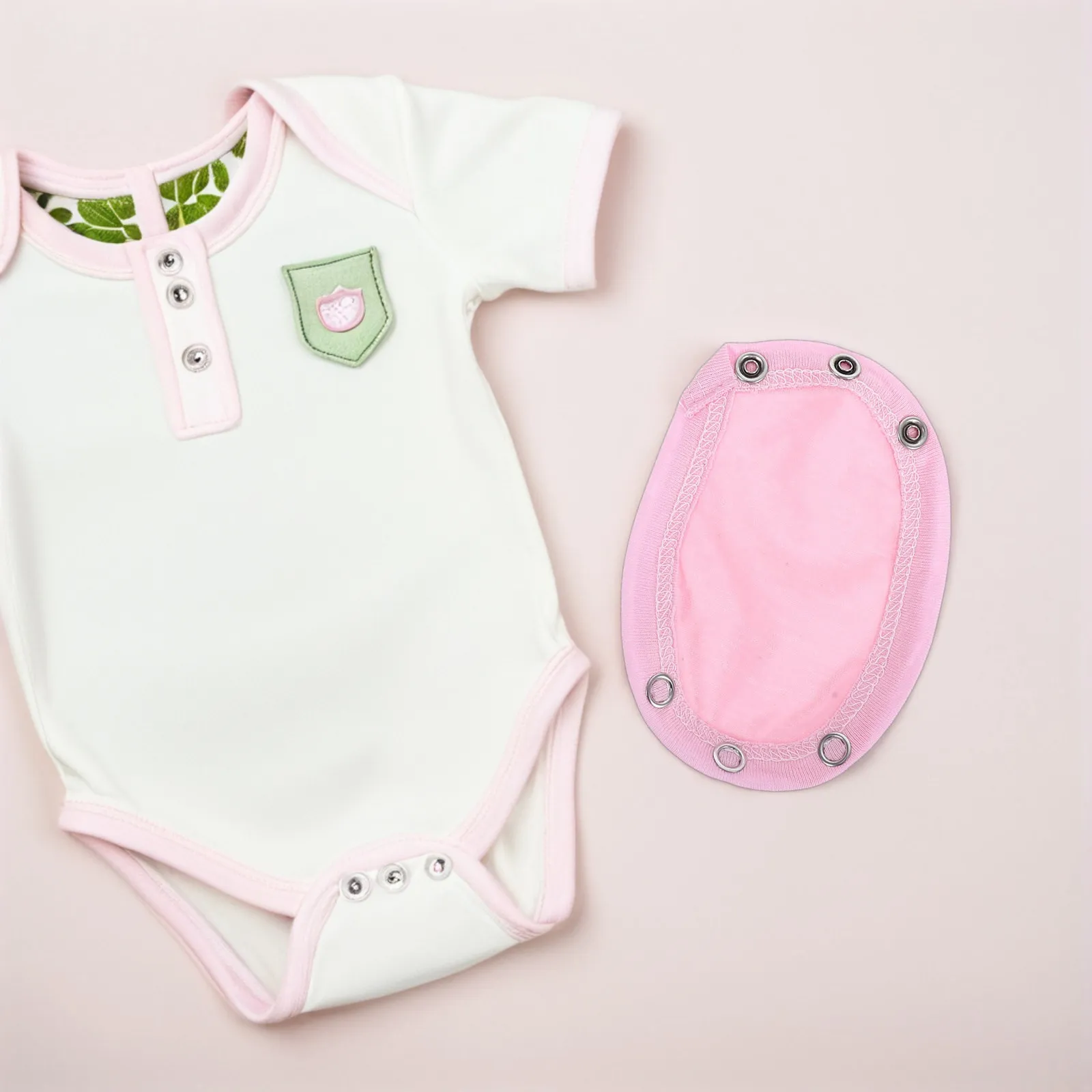 

5Pcs Baby Bodysuit Extender Soft Cotton Snap Jumpsuits Extenders Comfortable Toddler Clothes Accessory Breathable Unisex