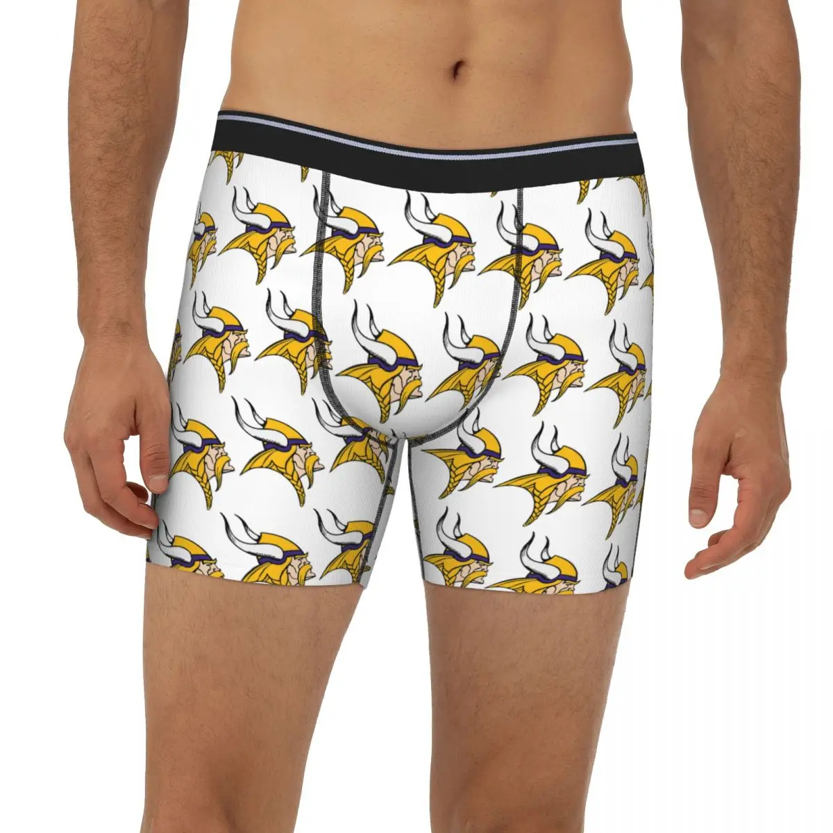 

Long Boxer Underpants Shorts Minnesota Vikings Merch Panties Men's Soft Underwear for Homme Man Boyfriend Gift