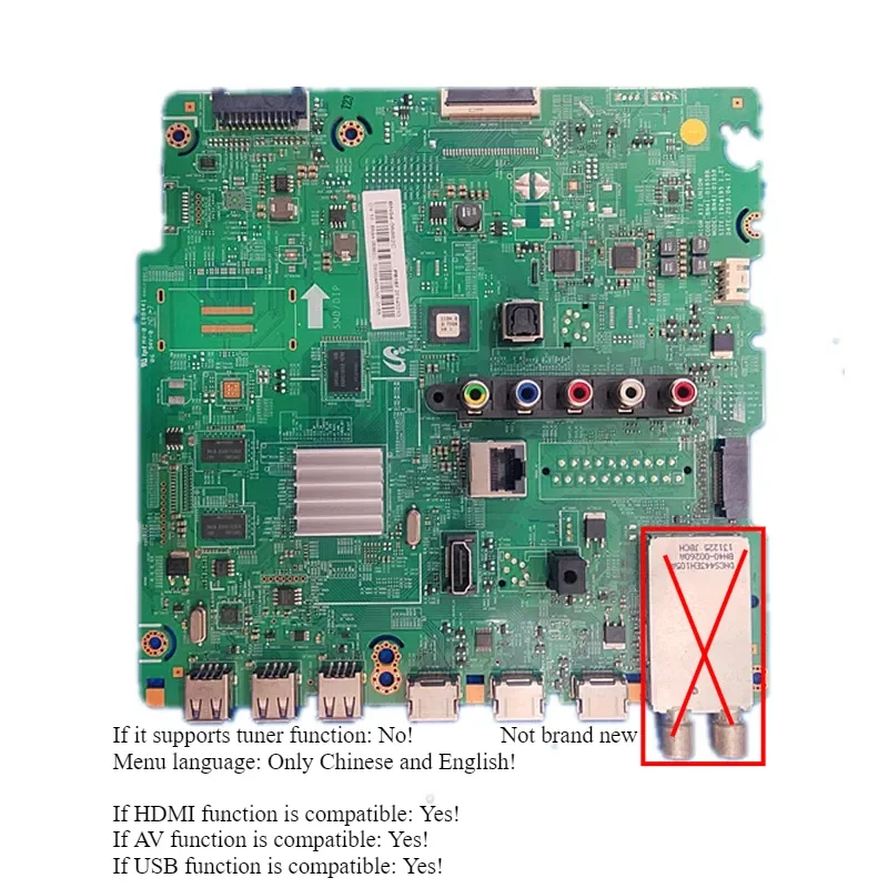 Compatible Samsung TV Motherboard BN41-01958A BN41-01958B UN40F6400AG BN91-10303N UE46F6200AK UA55F6400AM main board UN46F6300