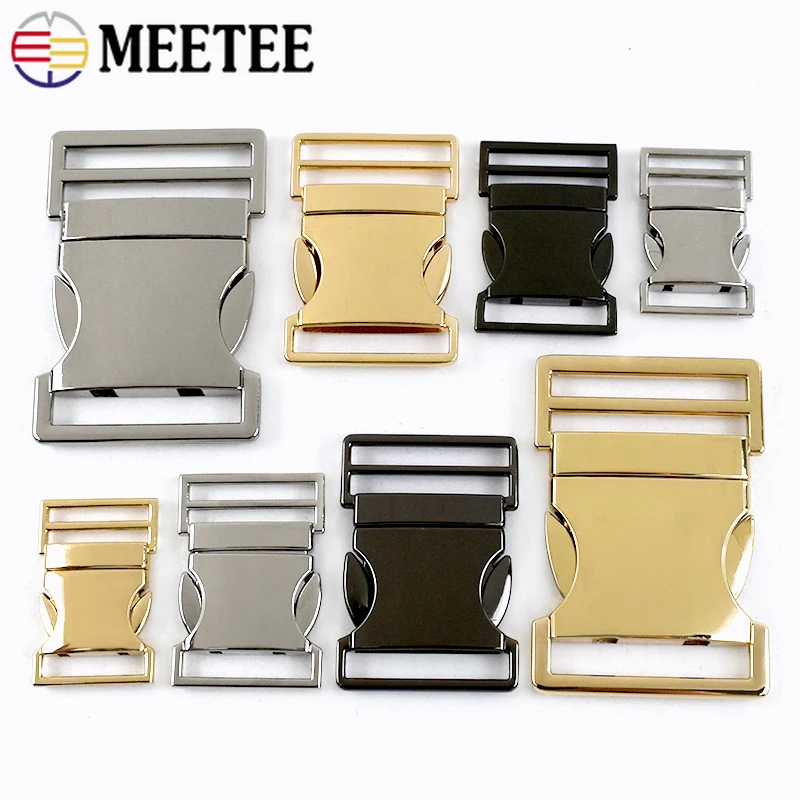

4/10P 20/25/32/38mm Bag Release Buckle Metal Quick Side Agust Clip Clasp Dog Collar Belt Hook Fastener DIY Hardware Accessories