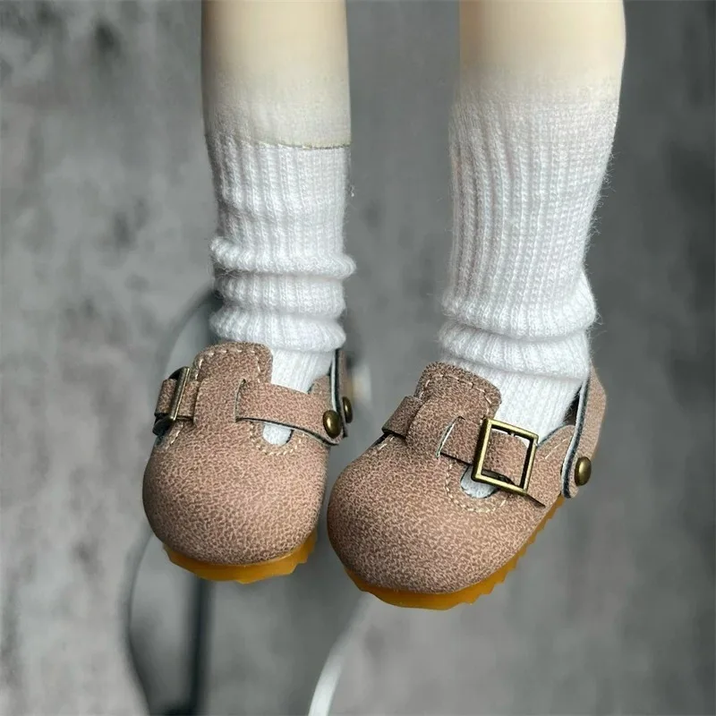 1/4 1/6 Maßstab Mehrfarbige Kunst-Retro-Halbwickel-Muleschuhe, Freizeitschuhe für BJD-Puppen und Actionfiguren zur Dekoration – Detail 5
