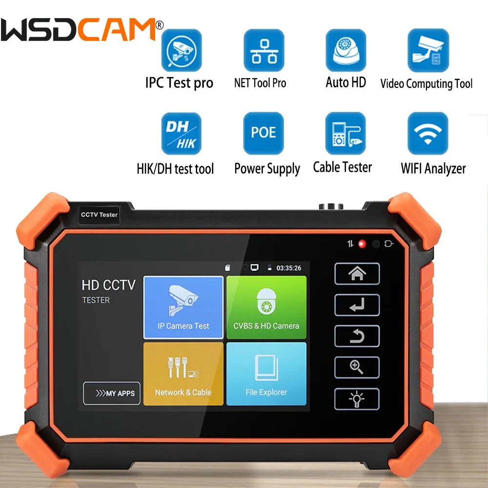 IP Camera Tester IPC-1910 Plus 4 inch Touch Screen IPC Tester CCTV Tester 4K 8MP Coax AHD CVI TVI Display Video Monitor