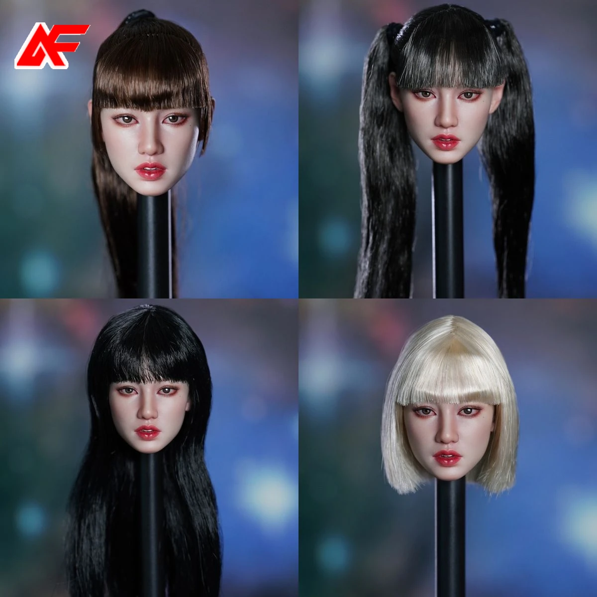 

SDH041 1/6 Scale Fashion Girl Group Female Head Model For 12 inches Action Figure Doll
