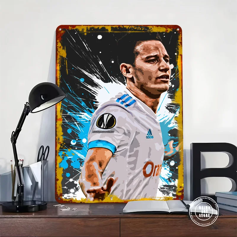 Florian Thauvin Painting Metal Poster Custom Wall Art Retro Vintage Tinplate Signs for Man Cave Gaming Room Decoration At Home