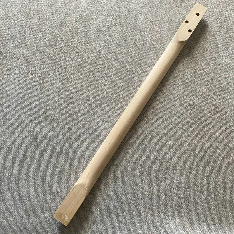 GN778 3 String Electric Guitar Unfinished Guitar Neck No Frets No Paints for Custom Order DIY Replace