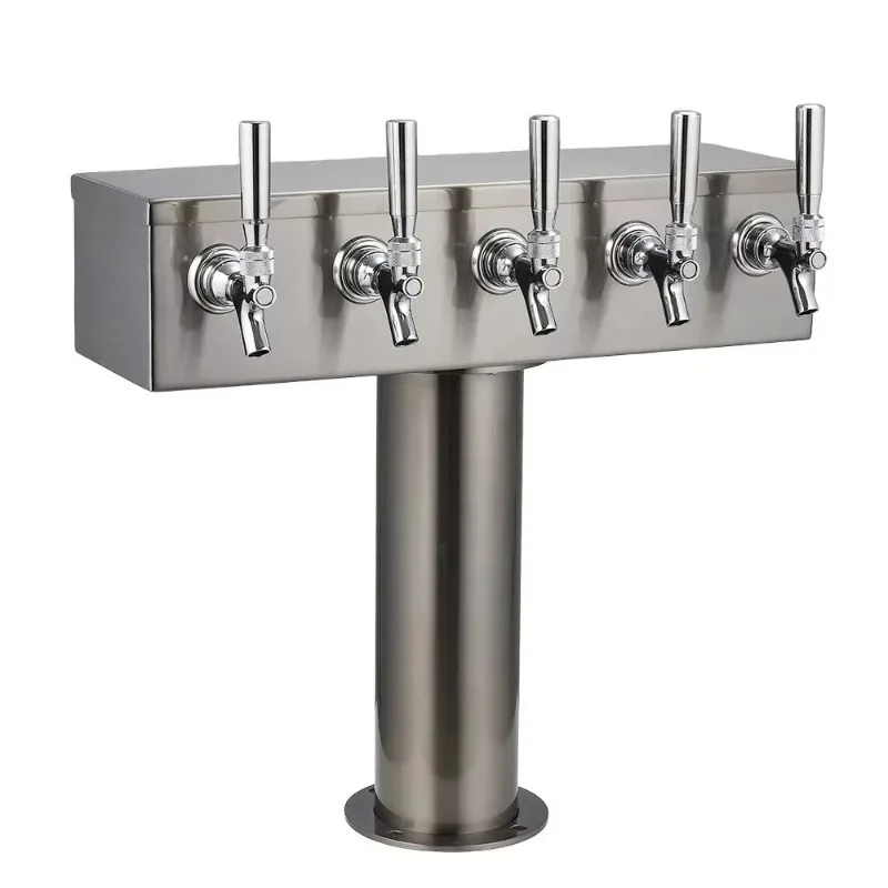 Stainless Steel Draft Beer Kegerator Box T Tower