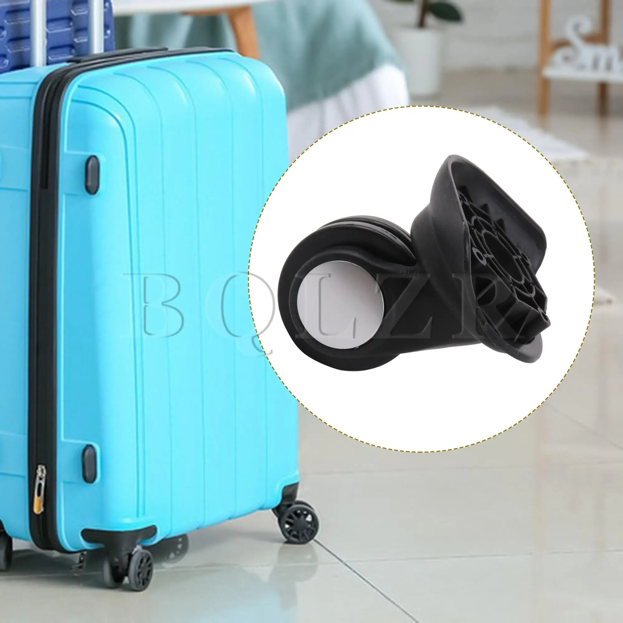BQLZR Luggage Wheel Replacement 3.15 Inch Height W003 Right with Screws Set