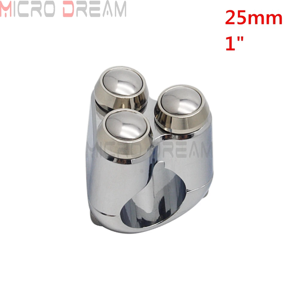 Dubbele Momentary Knoppen Motorfiets 7/8 "& 1" Stuur Schakelaar Motor Claxon Elektrische Start Kill Lamp licht AAN UIT