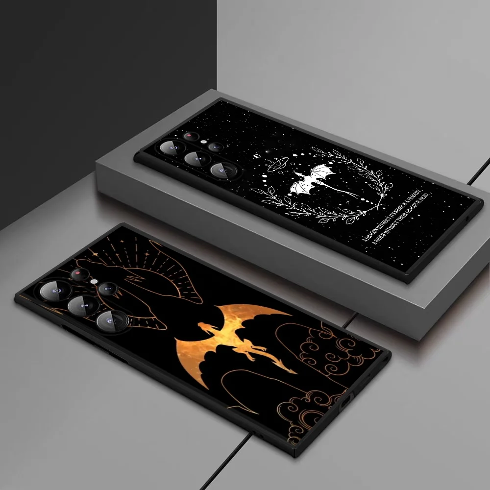 

Fashion Fourth Wing Phone Case For Samsung Galaxy S25 Ultra S22 S23 S24 Ultra S21 S20 5G Protective Soft Silicone TPU Funda