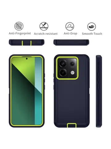 Shockproof Dustproof Case For Xiaomi Redmi 13 Pro 4G 5G Armor Anti-Scratch Rugged Protective Cover For Redmi Note 13 Pro Plus