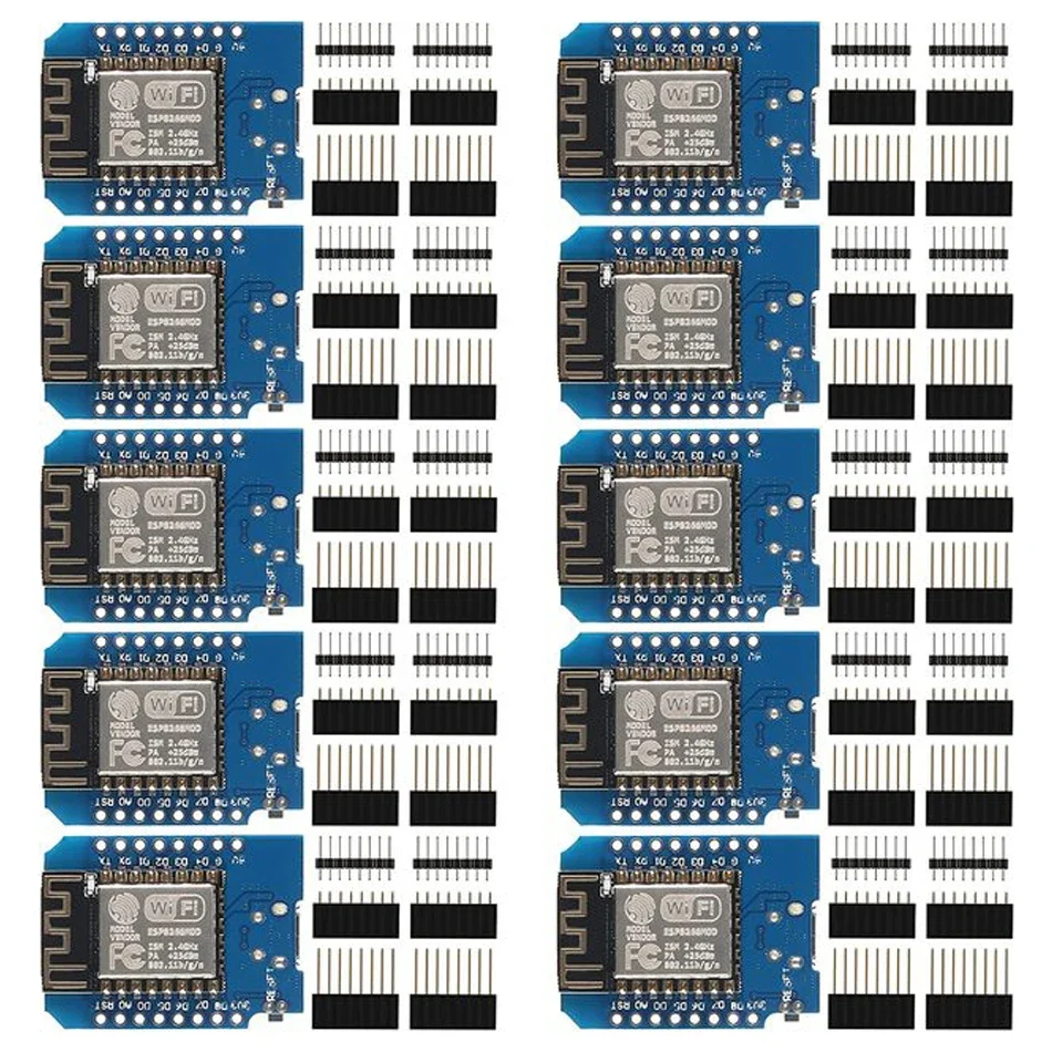 10pcs WeMos D1 Mini Pro V3.0 NodeMcu 4MB/16MB bytes Lua WIFI Internet of Things Development board based ESP8266 CH340G Nodemcu V