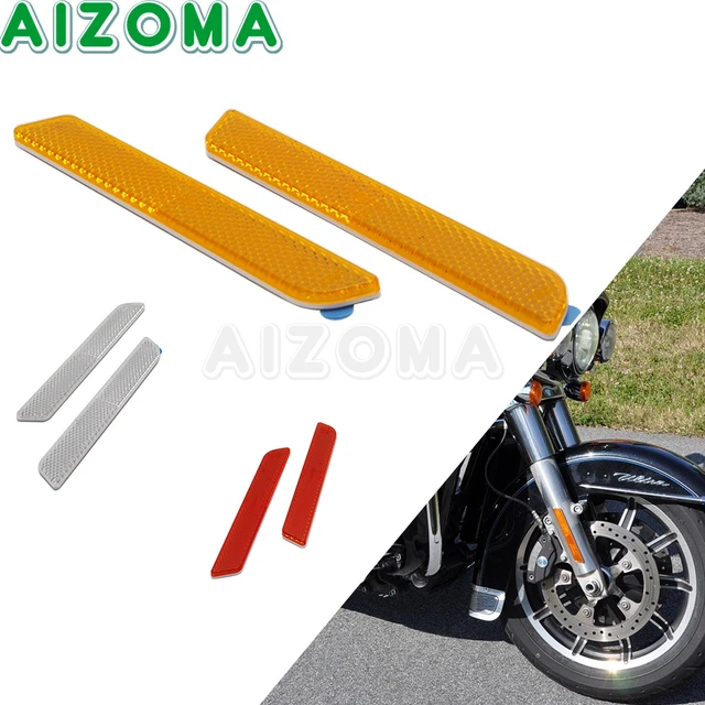 Odblask na przedni widelec motocykla do Harley Touring Road King FLHR Street Glide FLHX Special FLHXS Ultra Limited FLHTK CVO