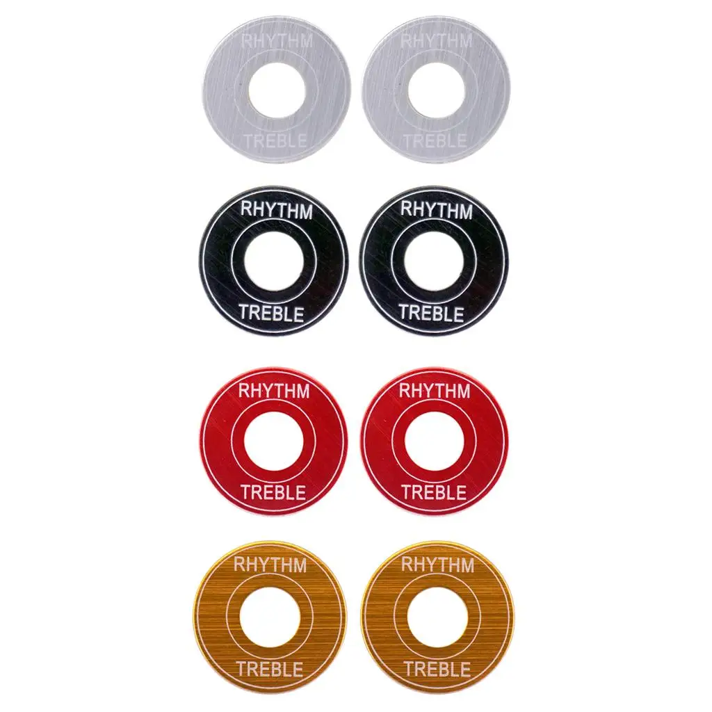 Aluminum Alloy Rhythm Treble Switch Washer Ring Durable Toggle Selector Cover for LP EPI Electric Guitar DIY Parts
