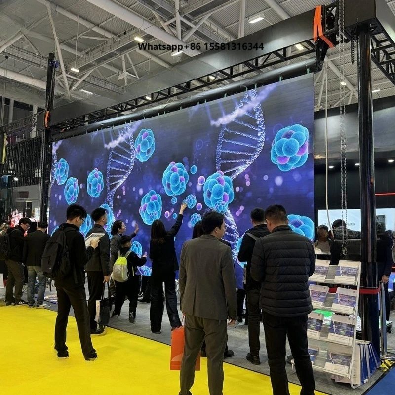 P0.78/P1.25/P1.5/P1.95/P2.6/P3.91 Portable Roll up Led Screen Flexible Indoor Full Color High Definition Display