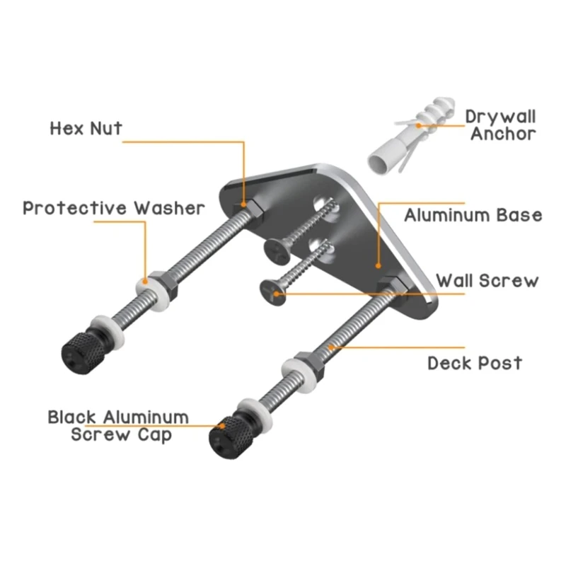 Espositore per skateboard con gancio a parete per skateboard da 6 pezzi, facile da installare