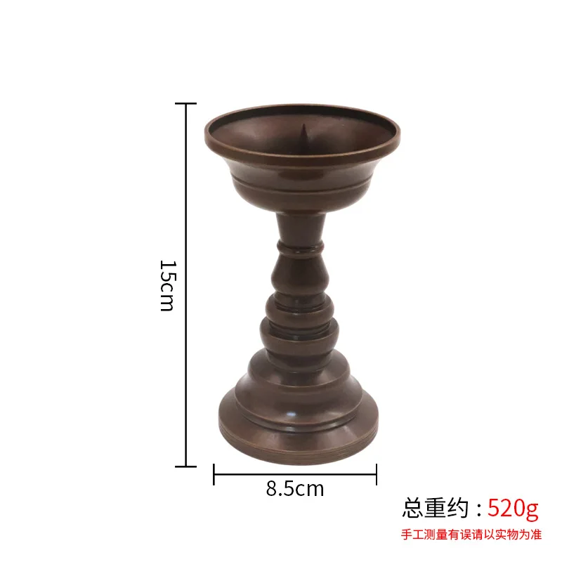 Buddhist Supplies Household Altar Eternal Light Buddha Offering Dimmable Butter Alloy Oil Lamp Ornament Wholesale Ho