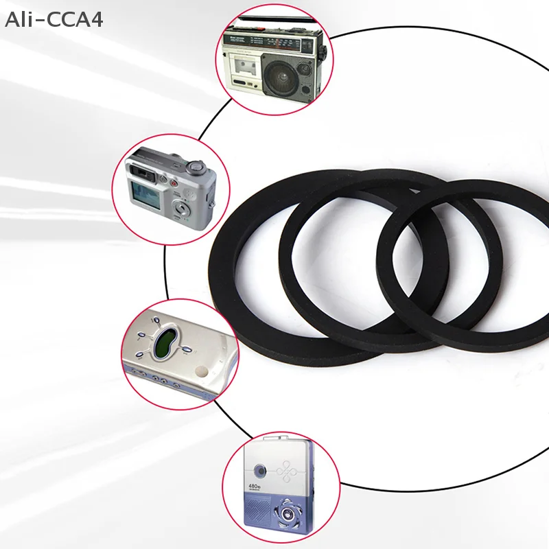 

CCA4-20PCS Mixed Idle Tire Wheel Belt Loop Ldler Rubber Ring For Cassette Deck Recorder Tape Stereo Audio Player
