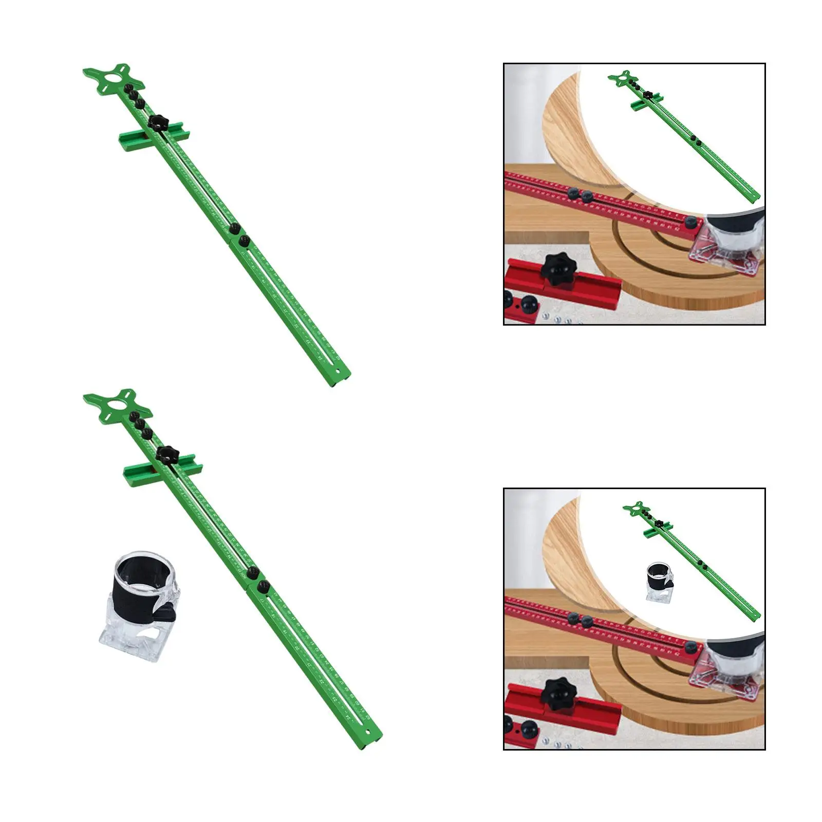 Extended Router Milling Groove Bracket Cabinet Hardware Jig, Sturdy 68cm/26.77in Versatile Easy to Use Adjustable Router Jig