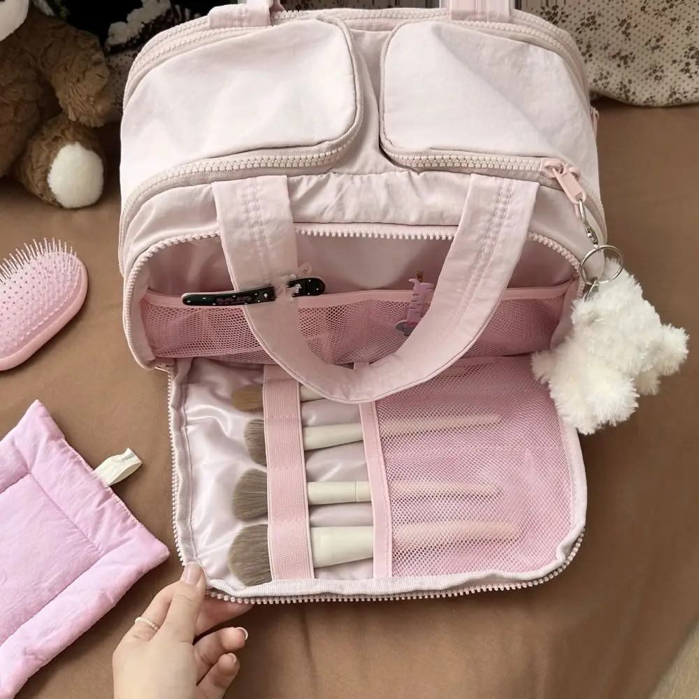 

Portable Multi-pouch Travel Cosmetic Bag Nylon Waterproof Makeup Pouch Bag Large Capacity Multifunction Travel Wash Bag Outdoor