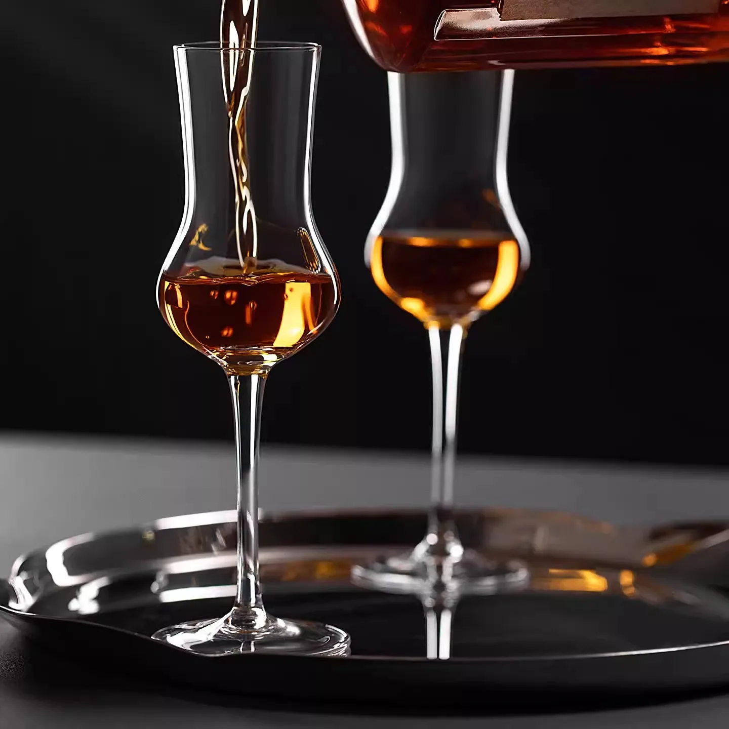 High-End Handmade Crystal Glass Whiskey Tasting Cup Tulip Snifter Glass for Grappa And Liqueur Drinking European Style Glassware