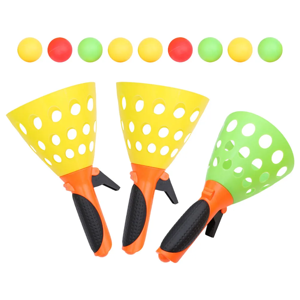 Bounce Ball Set Kinderen Toss Speelgoed 3-paar Outdoor Catch Game Ballen Kinderen Spelen Speelgoed Flexibel Leuk Familie-entertainment