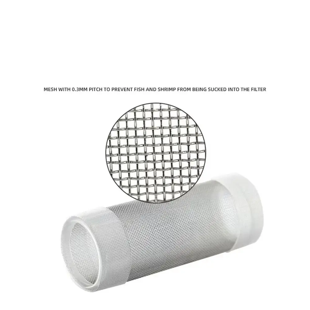 

Stainless Steel Water Inlet Protective Net Fine Net Anti-sucking Aquarium Filter Cover Smooth Surface Effective