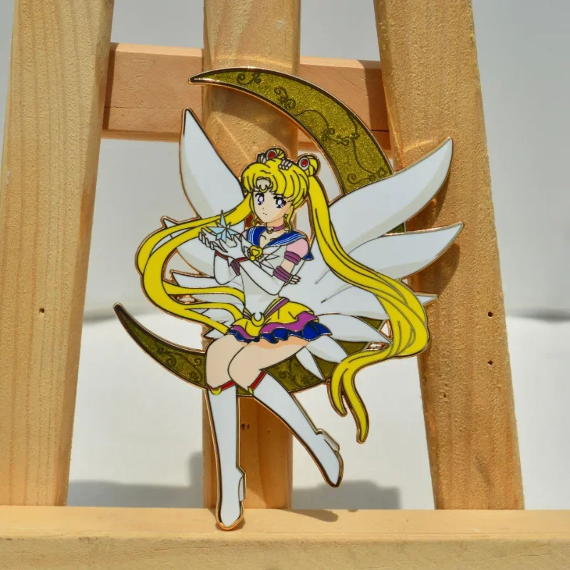 Bonito marinheiro lua esmalte pino usagi tsukino broche lapela pinos crachá na mochila acessórios de roupas anime jóias presentes aniversário
