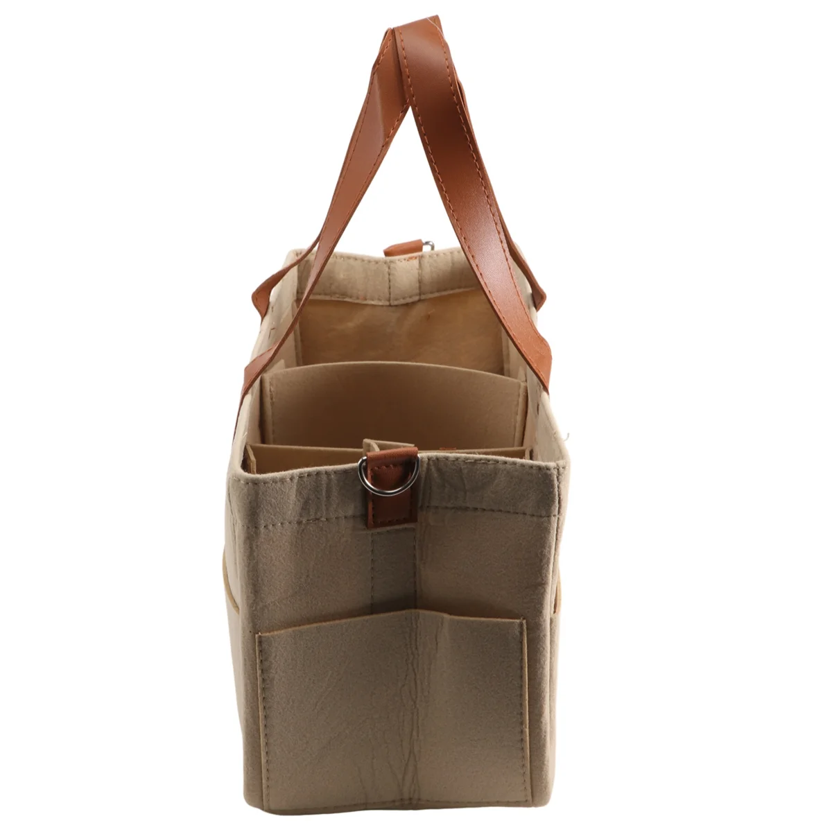 A97TBaby Felt Storage Nursery Organizer Basket Infant Diaper Bag with Handle Caddy Changing Nappy Kids Storage Carrier A