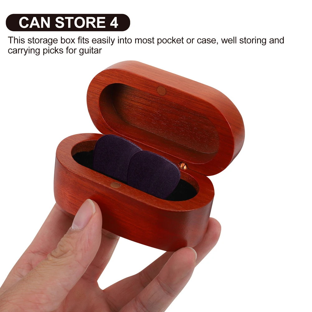 

Pick Storage Box Holder Guitar Picks with Case Acoustic Holders Bass Accessories