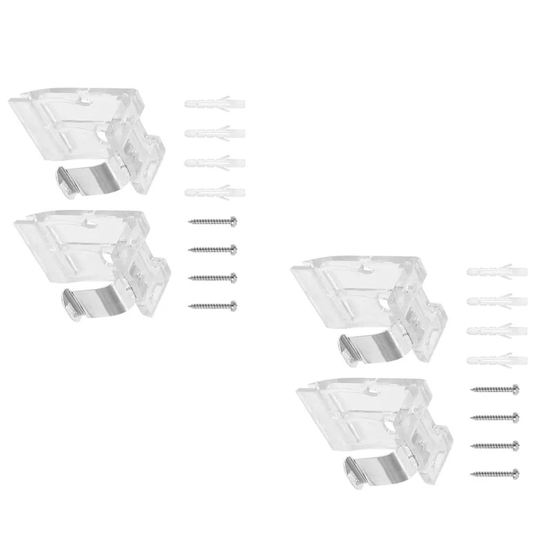 25mm Cordless Shade Brackets 10/20Pcs Cordless Honeycomb Curtain Pleated Shades Brackets Headrail Holder Clip Tool