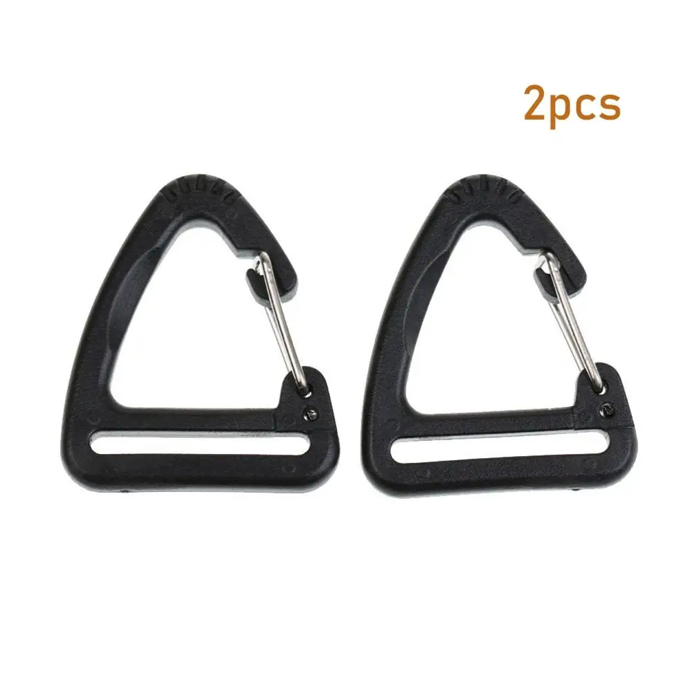

2/5pcs High quality Outdoor Tool Backpack Accessories Keychain Belt Buckles Spring Quickdraws Clip Triangle Carabiner Hooks
