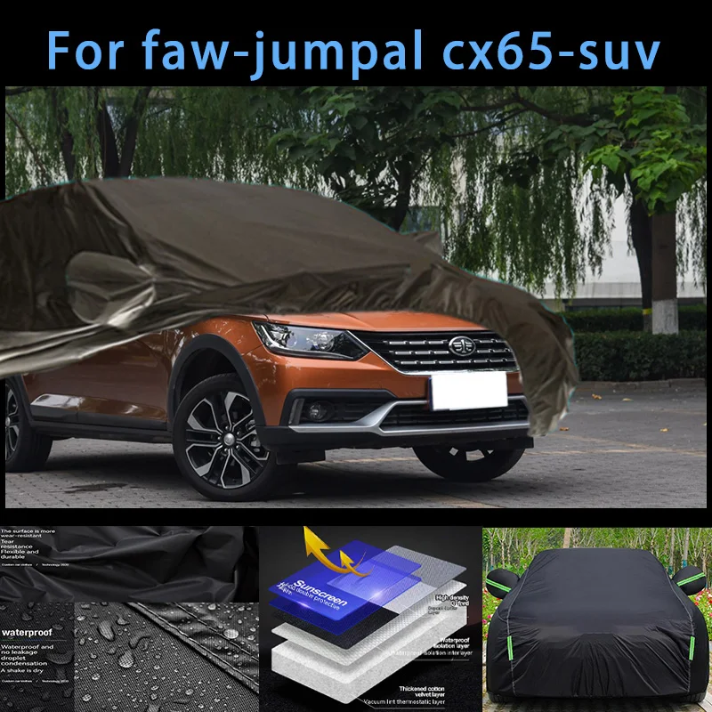 

For faw-jumpal cx65-suv Outdoor Protection Full Car Covers Snow Cover Sunshade Waterproof Dustproof Exterior Car accessories