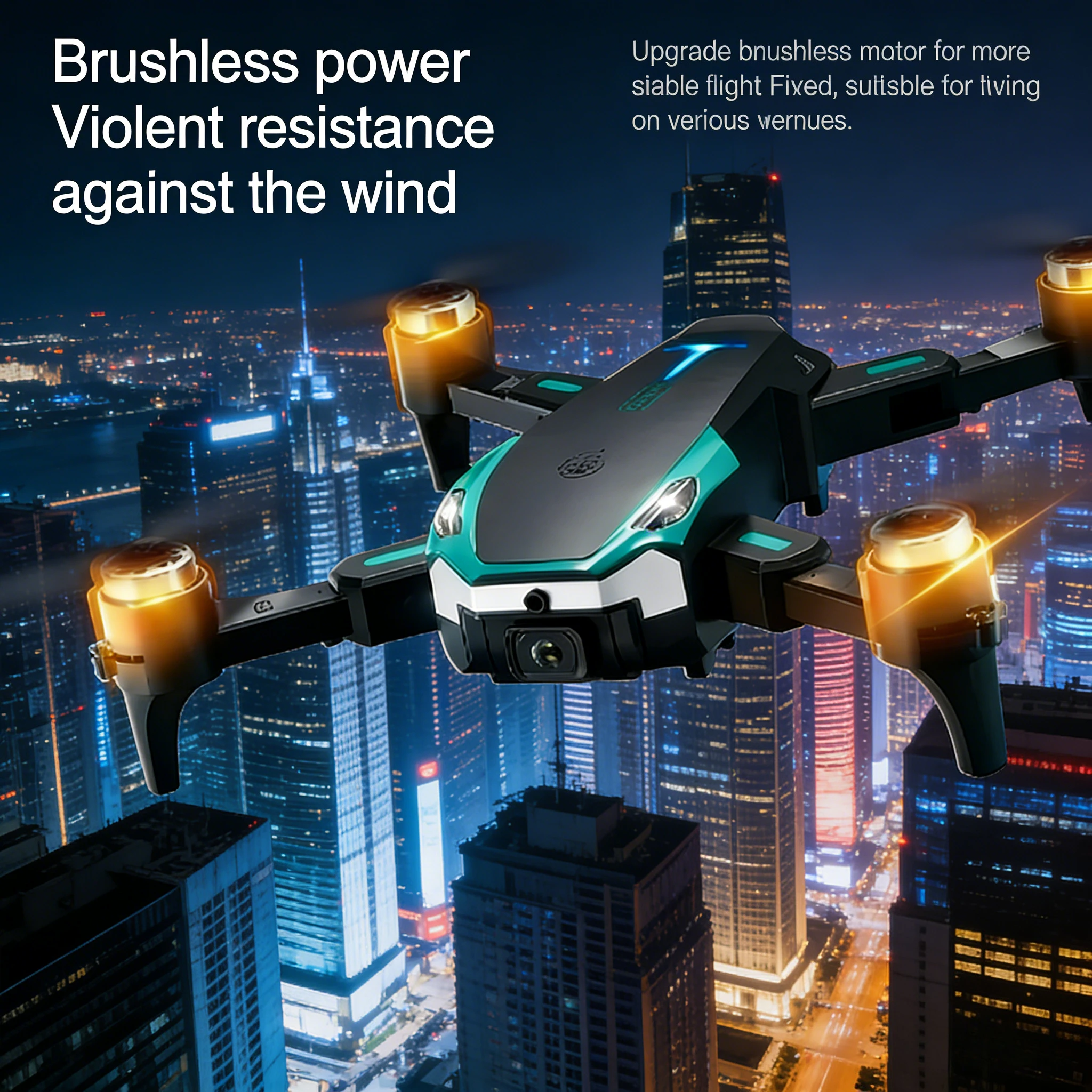 

️ Дрон с двойной камерой 8K HD | Складной профессиональный квадрокоптер — предотвращение препятствий и оптический поток