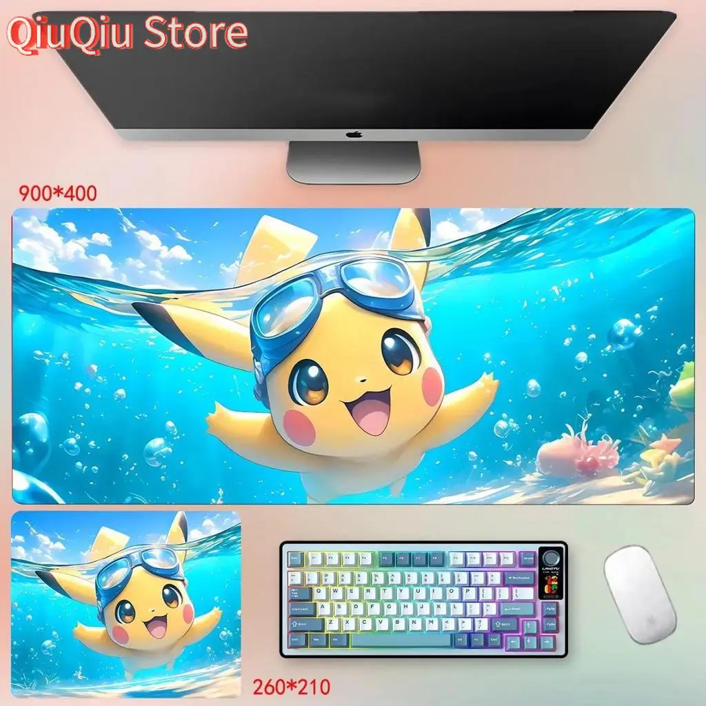 لوحة ماوس بيكاتشو الرائعة - قاعدة مطاطية غير قابلة للانزلاق مقاس 3 مم - مفرش مكتبي كبير #1