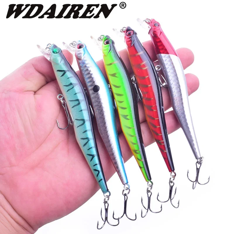 

1 Pc Minnow Fishing Lure Hard Bait 11.5cm 10g Crankbait Wobblers Peche Bass Artificial Baits Pike Carp Lures Swimbait