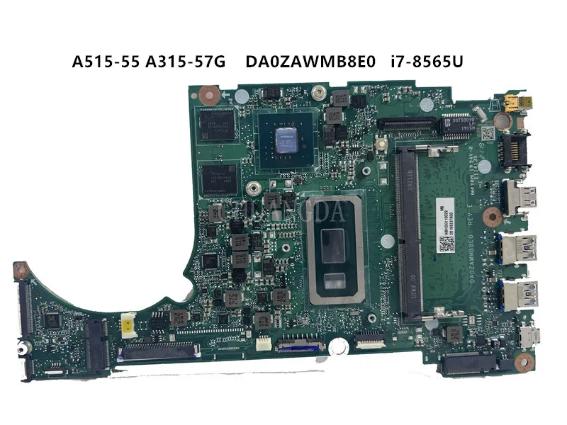 

DA0ZAWMB8E0 with i5-8265U i7-8565U CPU 4GB-RAM MX230-V2G GPU For Acer A515-54 A315-55G S50-51 N18Q13 Laptop Motherboard