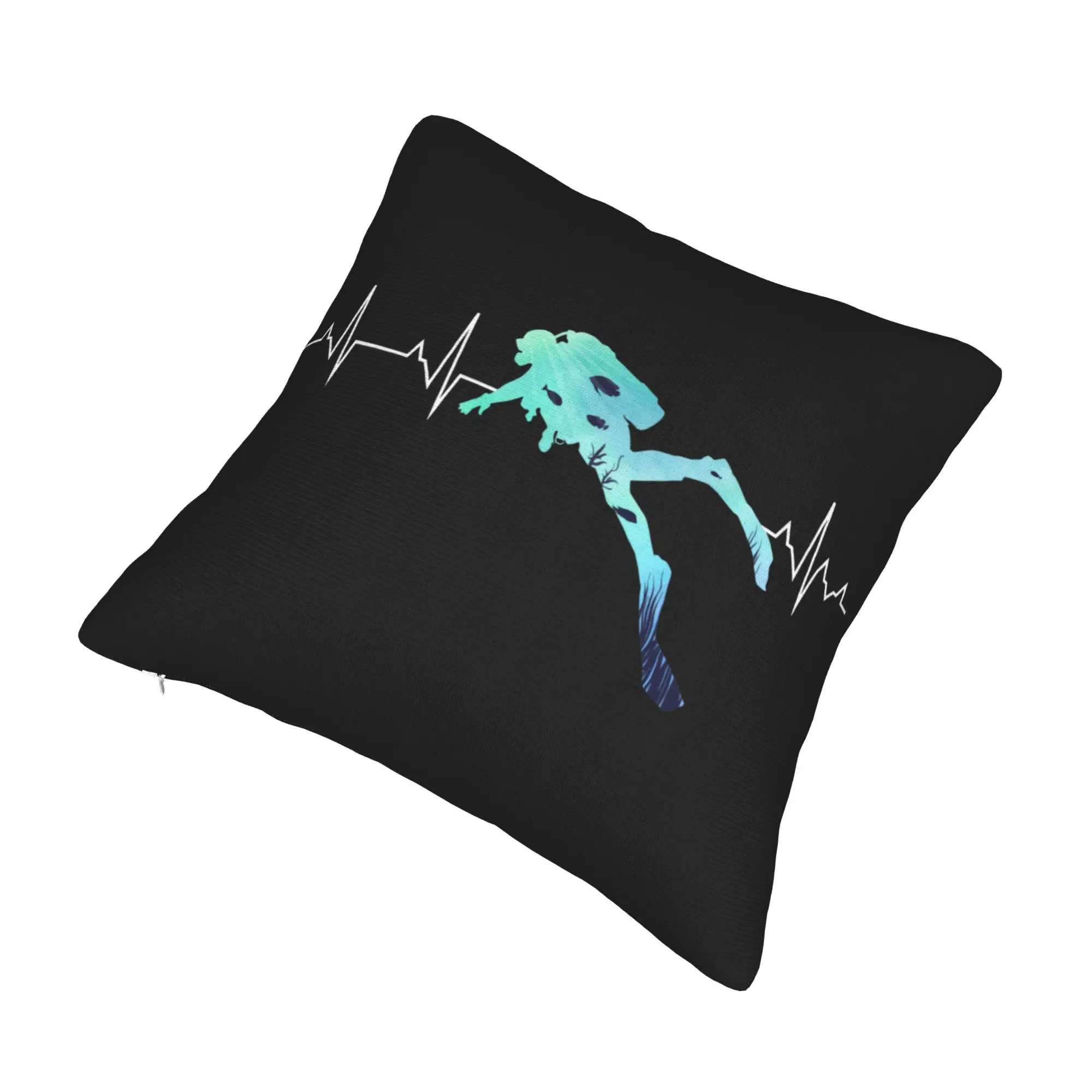 Modern Scuba Diving Heartbeat Sofa Cushion Cover Velvet Dive Diver Pillow Case Home Decorative