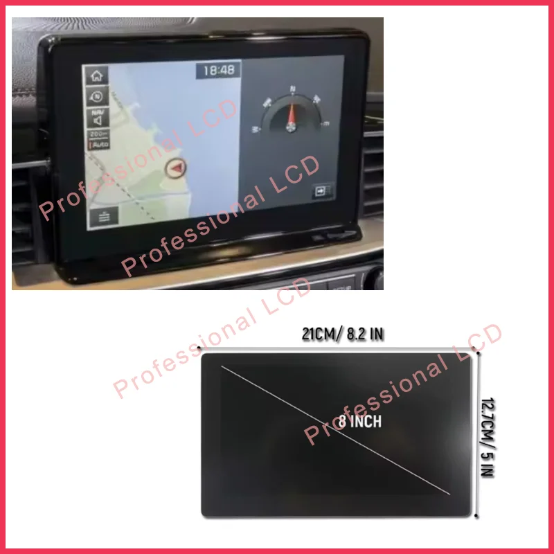 

LA080WV9-SL02 LA080WV9-SL04 LA080WV9-SL08 Original 8 Inch LCD With Touch Screen For Kia Niro 2020-2022 Navigation Radio Repair