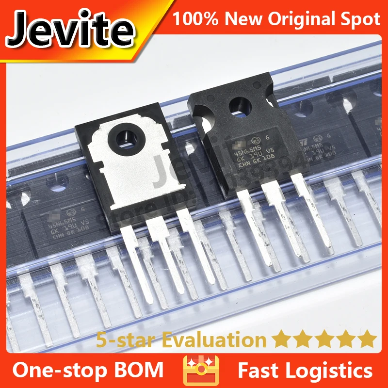 

Jevite 100% New Original electronics Controller 10-50 units/lote 45N65M5 STW45N65M5 TO-247 650V 35A MOSFET transistor