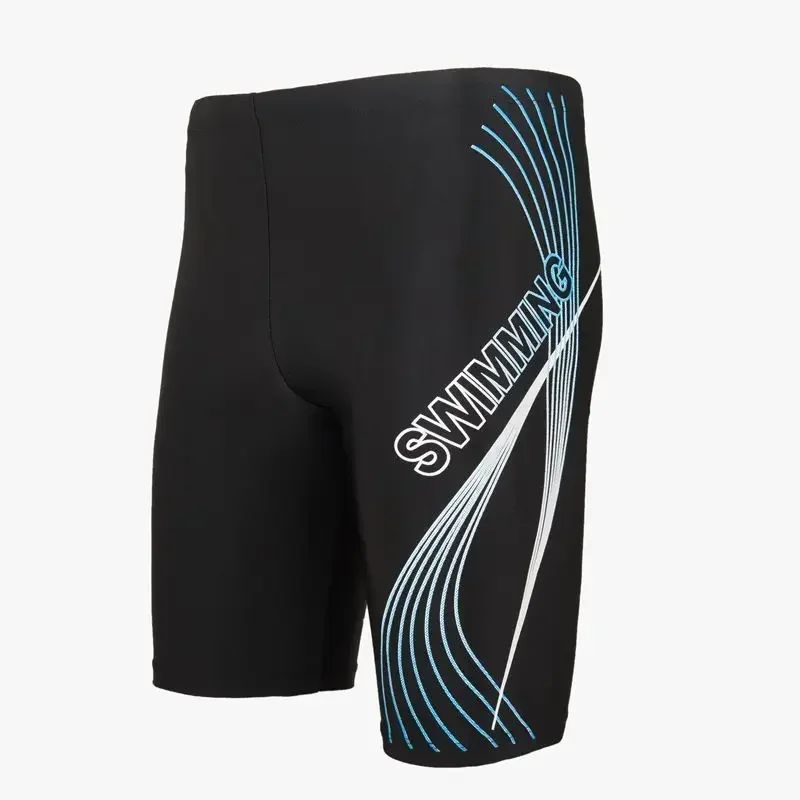 Men Quick-drying Swimming Trunks Moisture-wicking Swimwear High Waist Letter Print Men's Swim Shorts for Sports Surfing Quick image 5