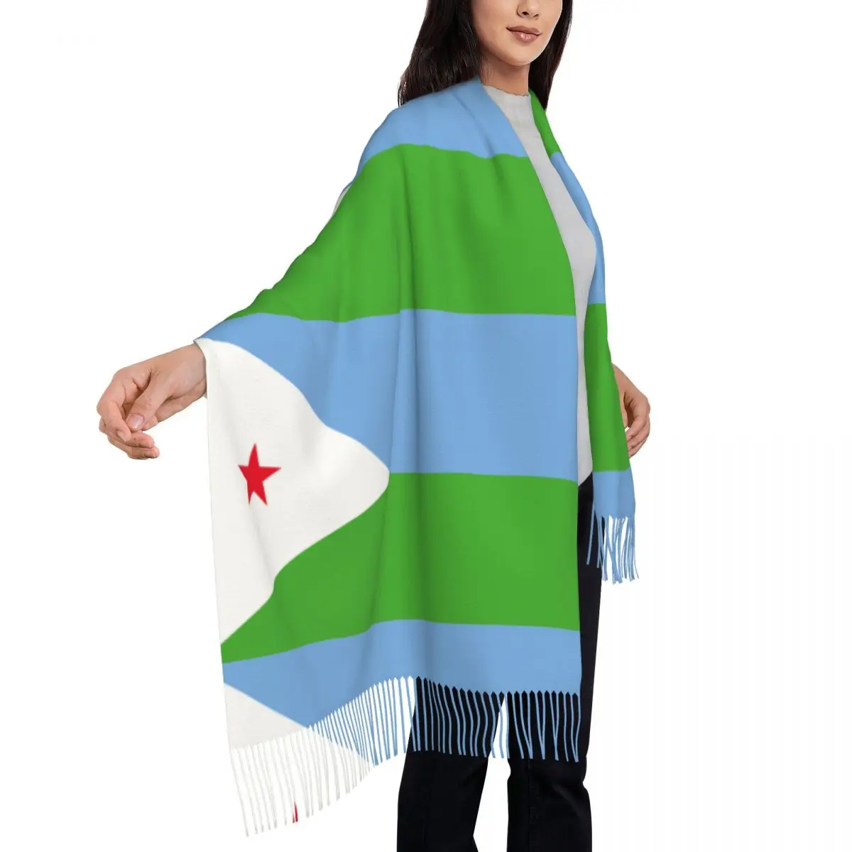 Djibouti Flag Schals und Wraps für Abendkleider Damen Schals Wraps elegante Schals und Wraps für Abend garderobe