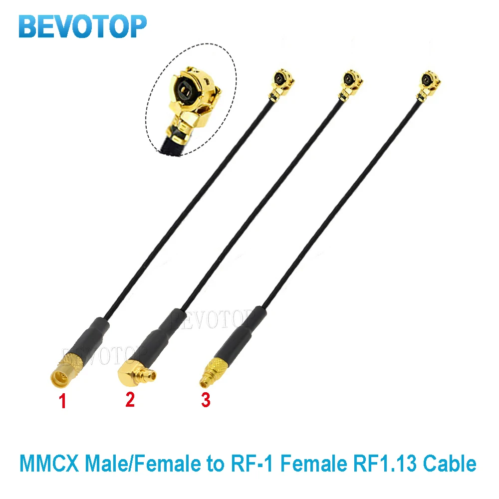 ピグテールメスu.fl IPX-1からmmcxアダプター、fpvアンテナ延長ケーブル、RF同軸ジャンパーケーブル、RF1.13、ロットあたり10個