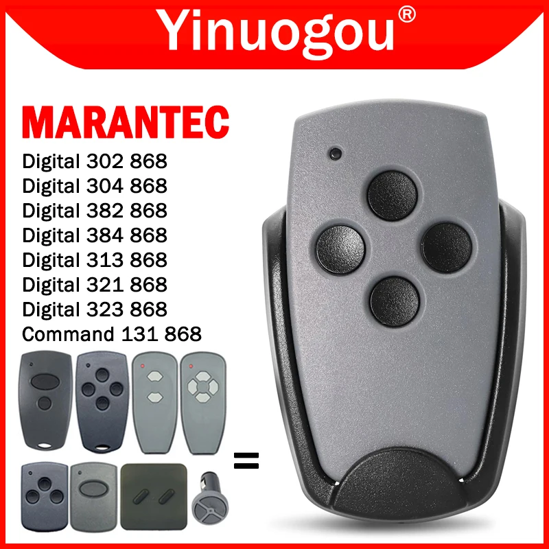 

Marantec Digital D302 D304 D382 D384 D313 D321 D323 384 382 302 304 313 321 323 Garage Door Gate Remote Control 868MHz 868.3MHz