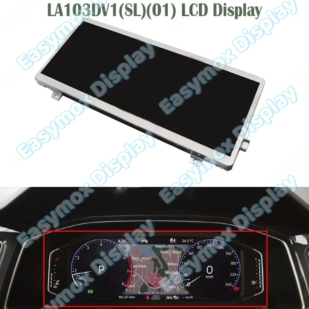 LA103DV1(SL)(01) LCD Display For VW T-Roc 2018-2020 and Skoda Kodiaq 2020-2023 Instrument Cluster Screen Replacement